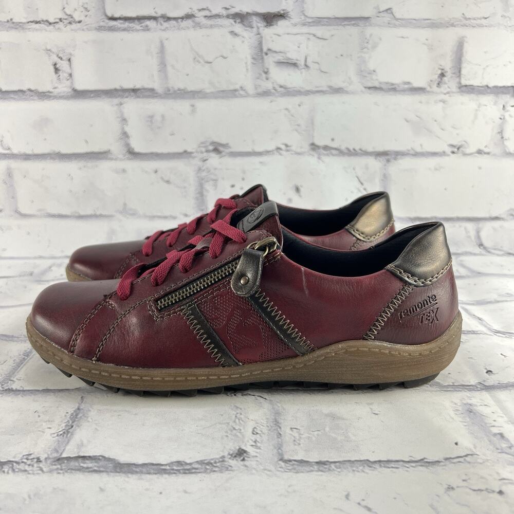 Remonte R1426-35 Liv 26 Sneakers Women's 39 ( US 8 ) Comfort Shoes Red Lace Up